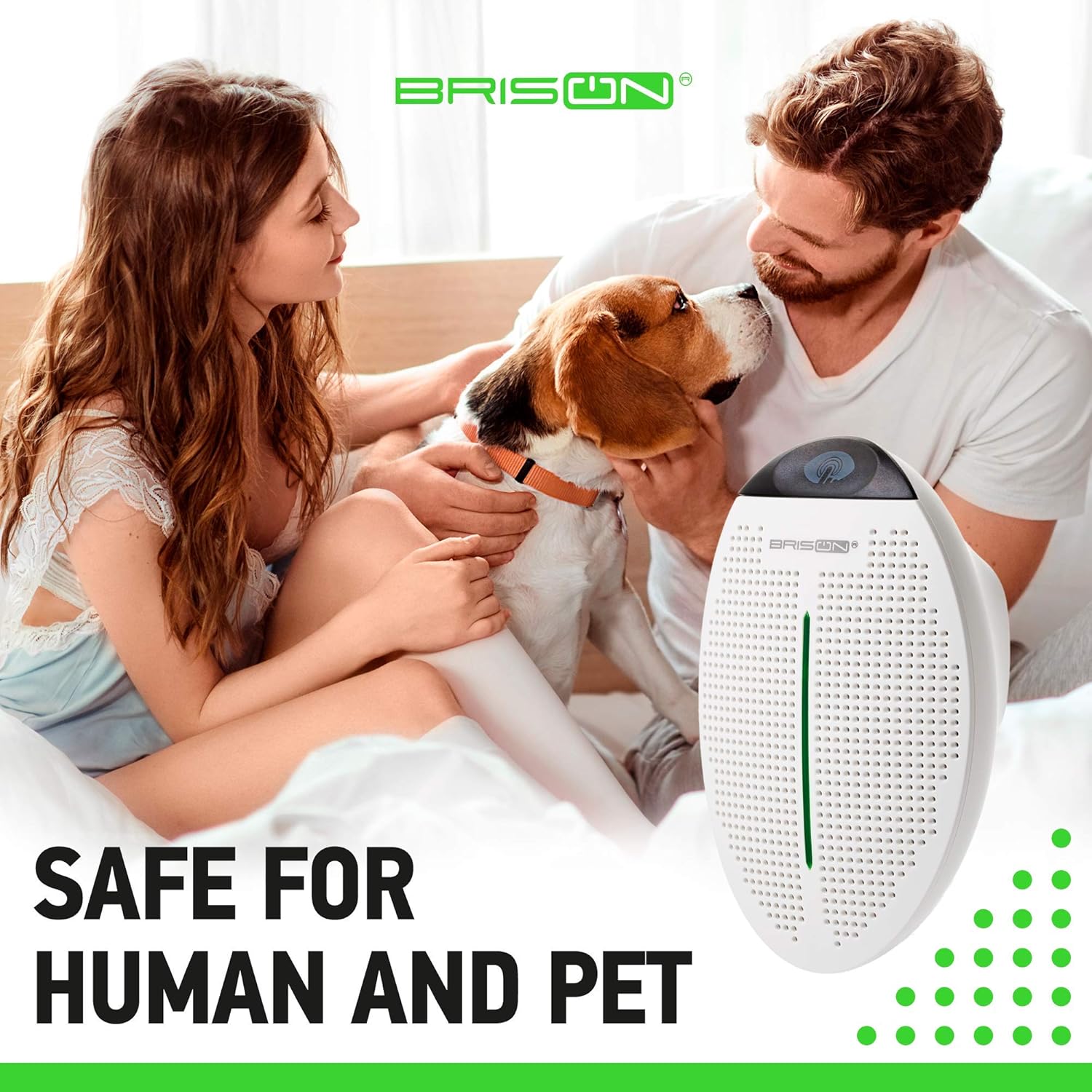BRISON Ultrasonic Pest Repeller Plug in - Human Electronic Pet Safe Device - Eco-Friendly Electromagnetic Waves Ultrasound Control - Repellent for Mice Rats Mosquitos Spiders Rodents Insects 1 Pack: Garden & Outdoor