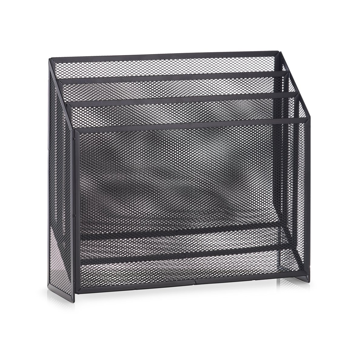 Zeller 18176 Newspaper Rack Mesh Anthracite 32 x 9 x 29.5 cm