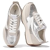 Project Cloud Womens Sneakers - Memory Foam Insole and Lightweight Spring Shoes - Non-Slip Lace Up Trendy Shoes - Fashion Sneakers for Women 2026 (Serena)