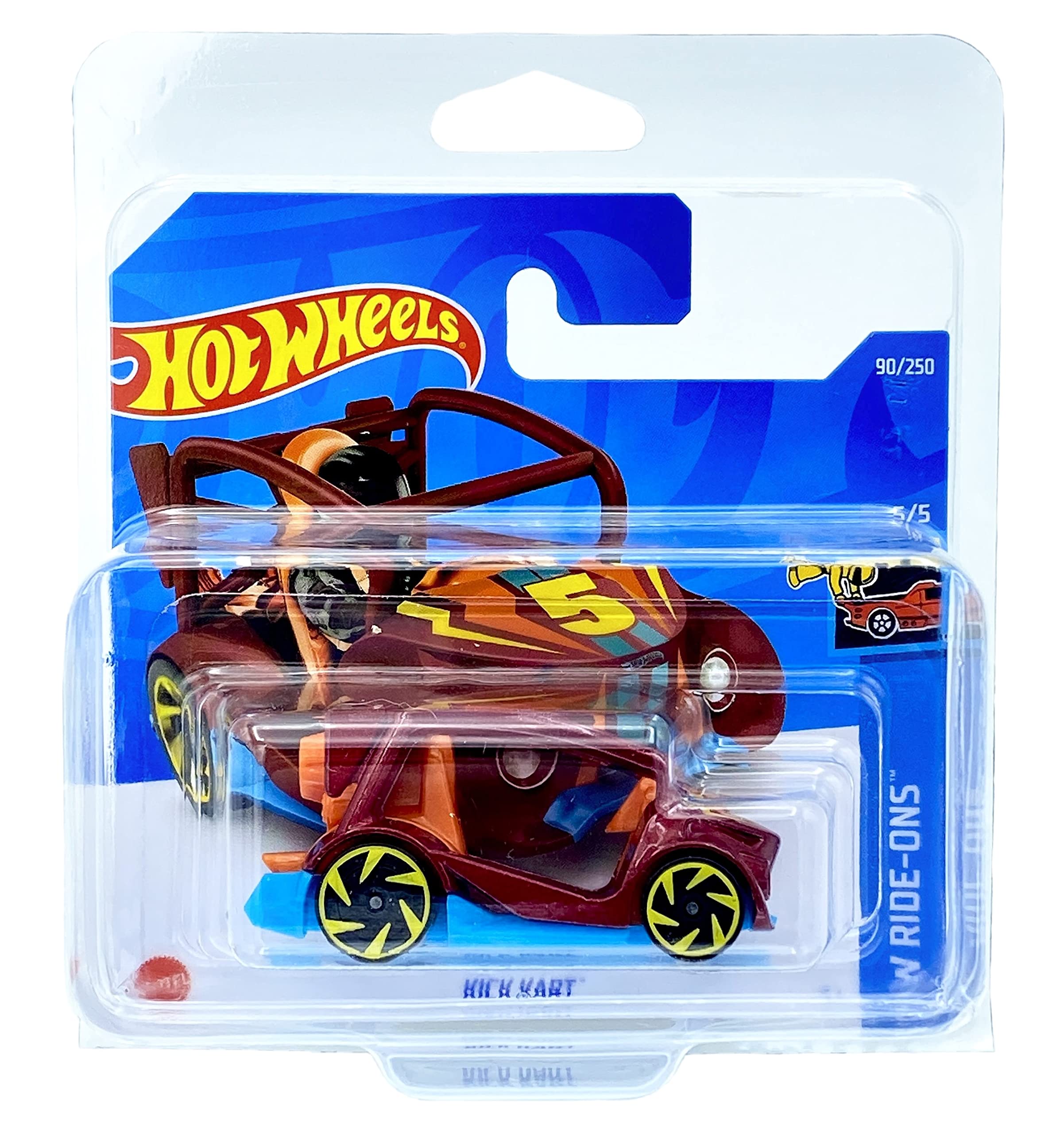 KLAS Hot Wheels Kick Kart (Red) 5/5 HW Ride-Ons 2022-90/250 (Short Card) *** COMES IN A CAR KEEPER PROTECTIVE COLLECTORS CASE *** HCW58