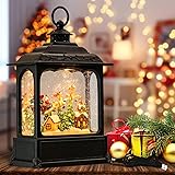 Wondise Christmas Musical Snow Globe Lantern with 6