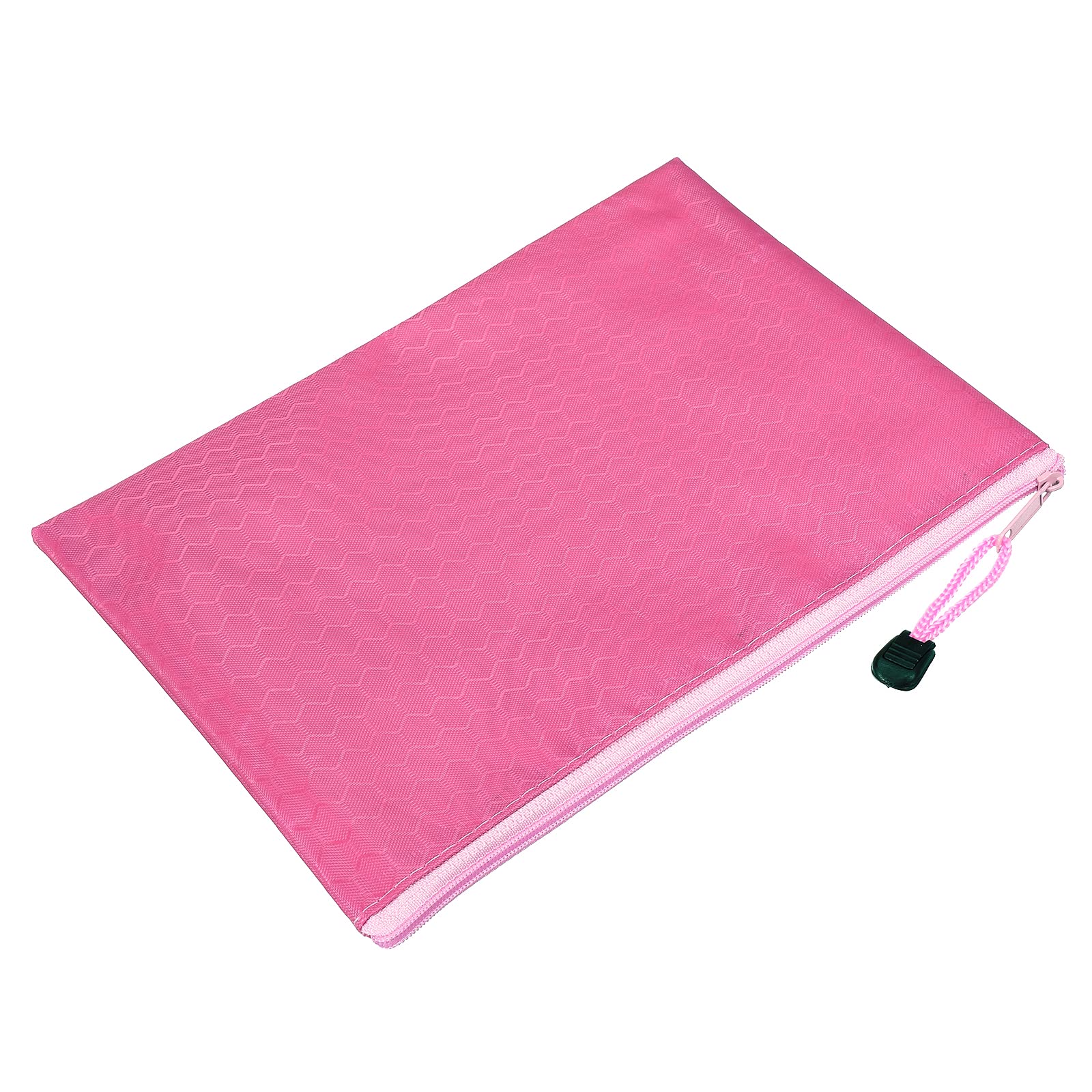 PATIKIL Waterproof Zipper File Bags, 5 Pack A5 Size Document Pocket Storage Organizer Pouch for Travel Office Supply, Pink