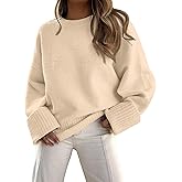 LILLUSORY Women's Oversized Sweaters Fuzzy Chunky Warm Pullover Sweater