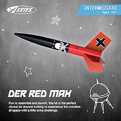Estes 0651 Der Red Max Rocket-Building