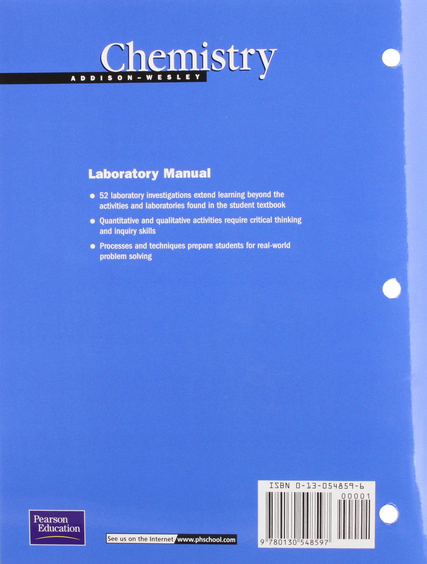Addison Wesley Chemistry 5th Edition Lab Manual Student Edition 2002c:  Amazon.co.uk: Antony C. Wilbraham, Dennis D. Staley, Michael S. Matta:  9780130548597: ...