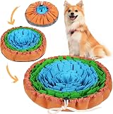 Vivifying Snuffle Mat Round Dog Feeding Toy 18in Non Slip Durable Fabric