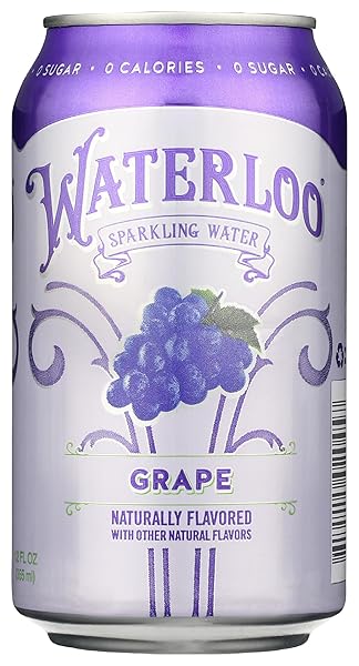 WATERLOO SPARKLING WATER WATERLOO GRAPE SPARKLING WATER, 12...