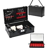 CHUANGJIN Large Barber Carrying Case, Hairdresser Tool Box Organizer Traveling Case, Portable Travel Barber Suitcase for Hair Stylist Pet Groomer Beauty Salon Makeup Artist