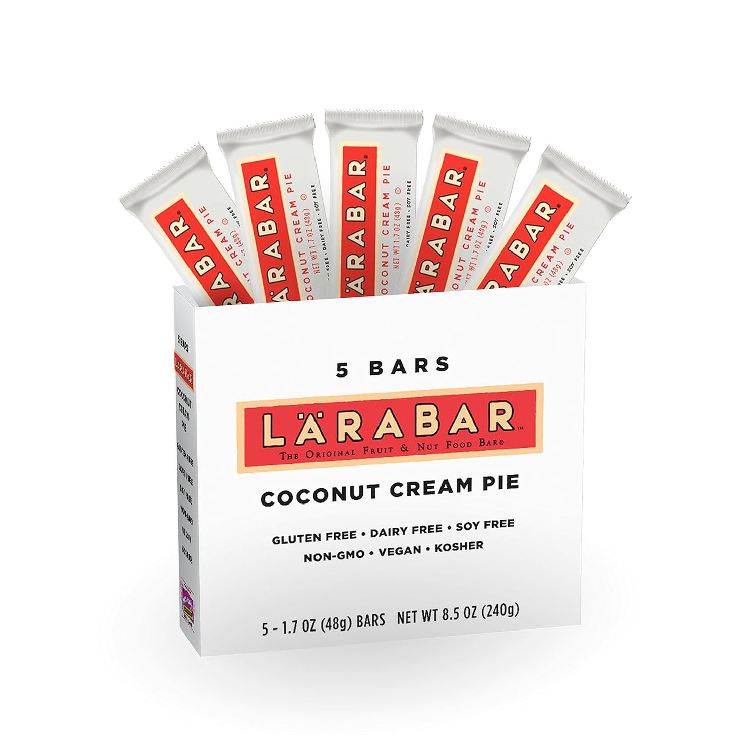 Larabar, Fruit & Nut Bar, Coconut Cream Pie, Gluten Free, Vegan (5 Bars) Grocery