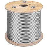 Happybuy Stainless Steel Cable 3/16"x 500ft, T304