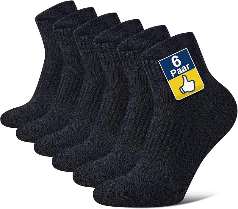 Chaussettes Quarter Sport Homme & Femme, Coton et Rembourrage — photo 1 sur 8