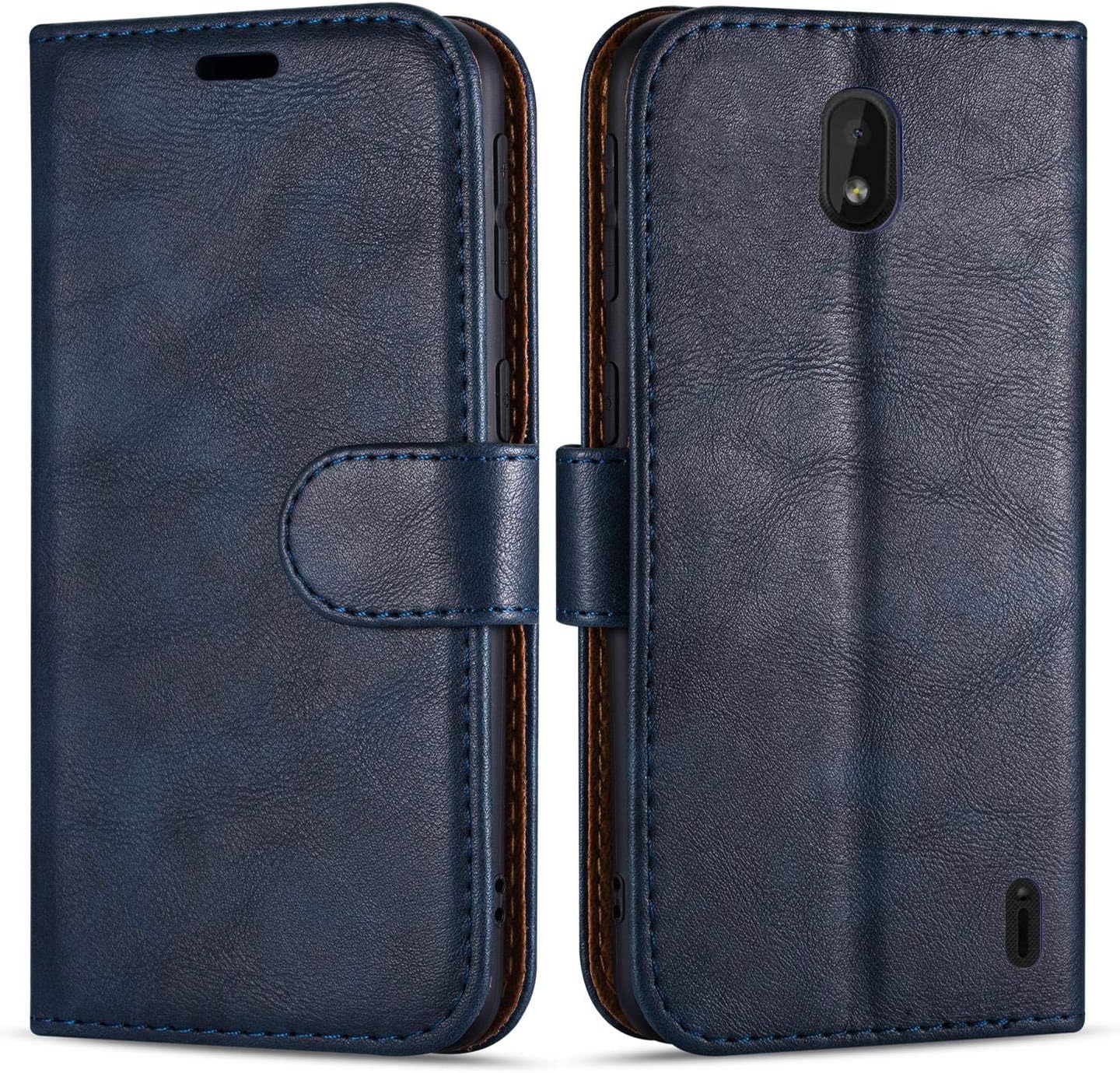 Case Collection Premium Leather Folio Cover for Nokia 1 Plus Case (5.45") Magnetic Closure Full Protection Book Design Wallet Flip with [Card Slots] and [Kickstand] for Nokia 1 Plus Phone Case