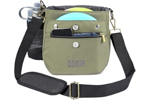 QOGIR Disc Golf Bag, Durable Disc Golf Backpack, Lightweight Frisbee Golf Bag with Two Sidewall Supports and Dividers Design,