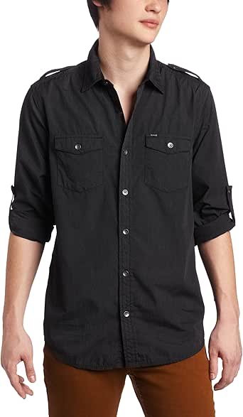 Download Amazon.com: Hurley Men's Vector Long Sleeve Mens Woven ...