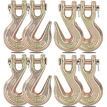 RAParts (12) 5/16" Clevis Grab Hooks Tow Chain Hook Flatbed Truck