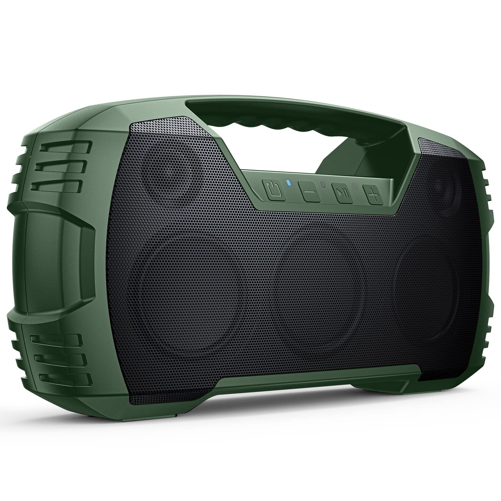 Outdoor Bluetooth Speaker, IPX7 Waterproof, 90W Peak, 32H, Green