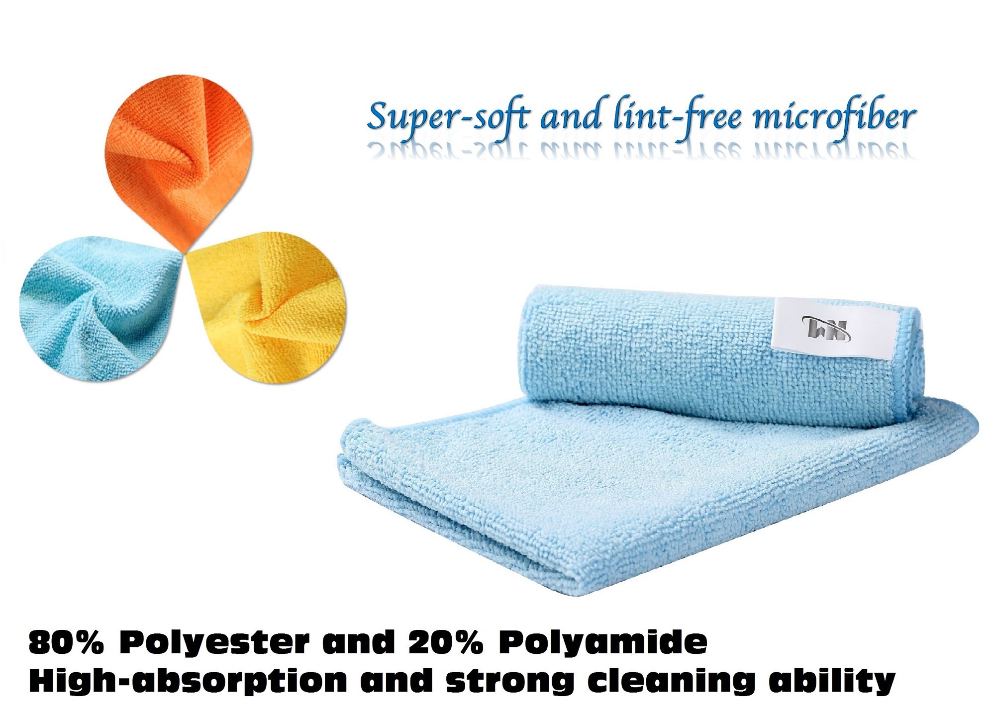 NM Microfiber Cleaning Cloth for Polishing , Wiping Dust, Absorbing Water …