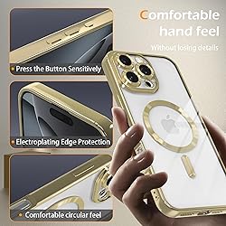 IAIYOXI Magnetic Clear Case for iPhone 16e with