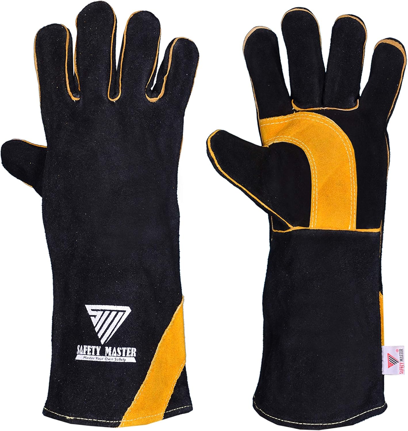 SAFETY MASTER Safety Protective Heavy Duty Welding Gloves, Extreme Heat