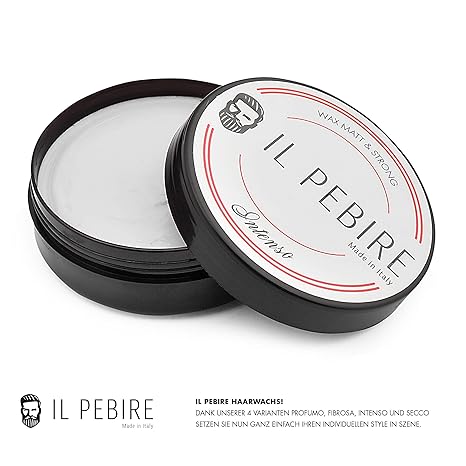 IL PEBIRE Intenso - Haarwachs matt. Bestes Haarwachs ohne Parabene - Starker Halt & matt Finish für einen frischen Look - 100