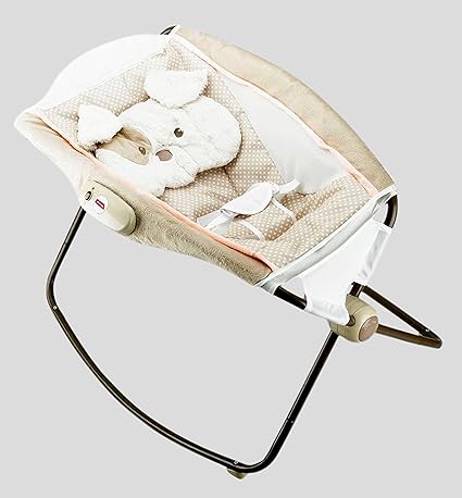 Toyshine Deluxe Sleeper Baby Rocker with Calming Vibrations (Multicolour)