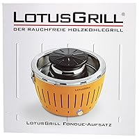 Lotusgrill Lotusgrill orange klein Edelstahl Stahl Kunststoff Camping Balkon Picknick ✔ rund ✔ tragbar rauchfrei ✔ Grillen mit Holzkohle ✔ für den Tisch 