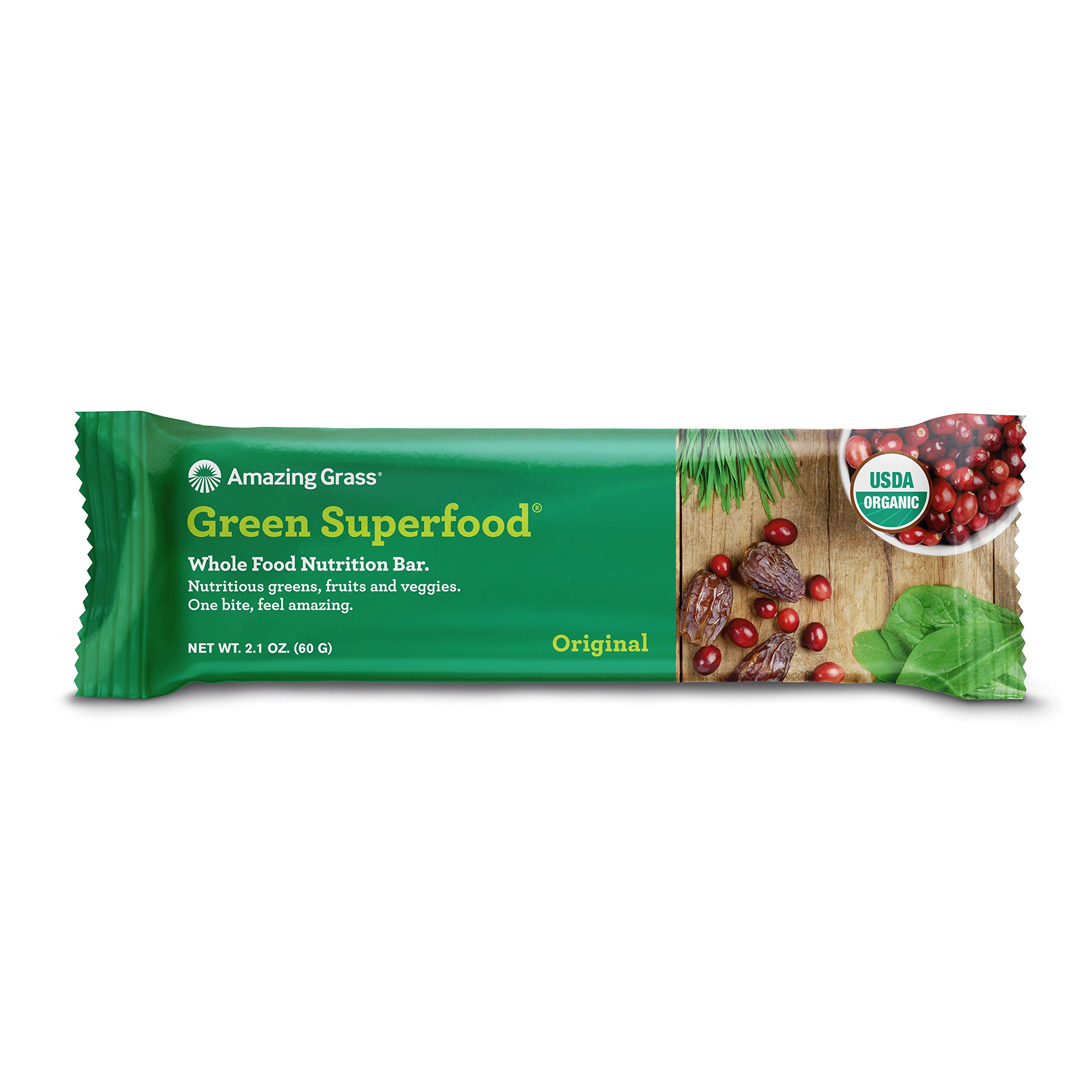 Buy Amazing Grass Green Superfood Whole Food tion Bar Original 12 2