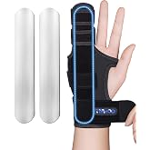 TISMOD Trigger Finger Splint for Pinky Finger,Ring,Metacarpals &amp; Knuckles | Adjustable Left Right Finger Brace,Straightener for Trigger Finger Brace,Tendonitis,Broken,Arthritis,Metacarpal Fractures