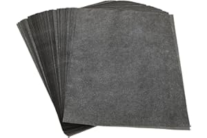 Gogogmee Lot de 200 feuilles de papier transfert graphite effaçable pour tracer, dessin, bois, toile, verre