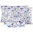 JSD 6 Piece Yellow Floral Print Sheet Set Queen Size, Soft Botanical ...
