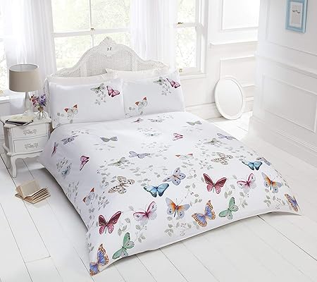 Rapport Parure Housse De Couette Avec Papillon Mariposa De Multicolore King Size Linge De Lit Et Oreillers Parures De Lit