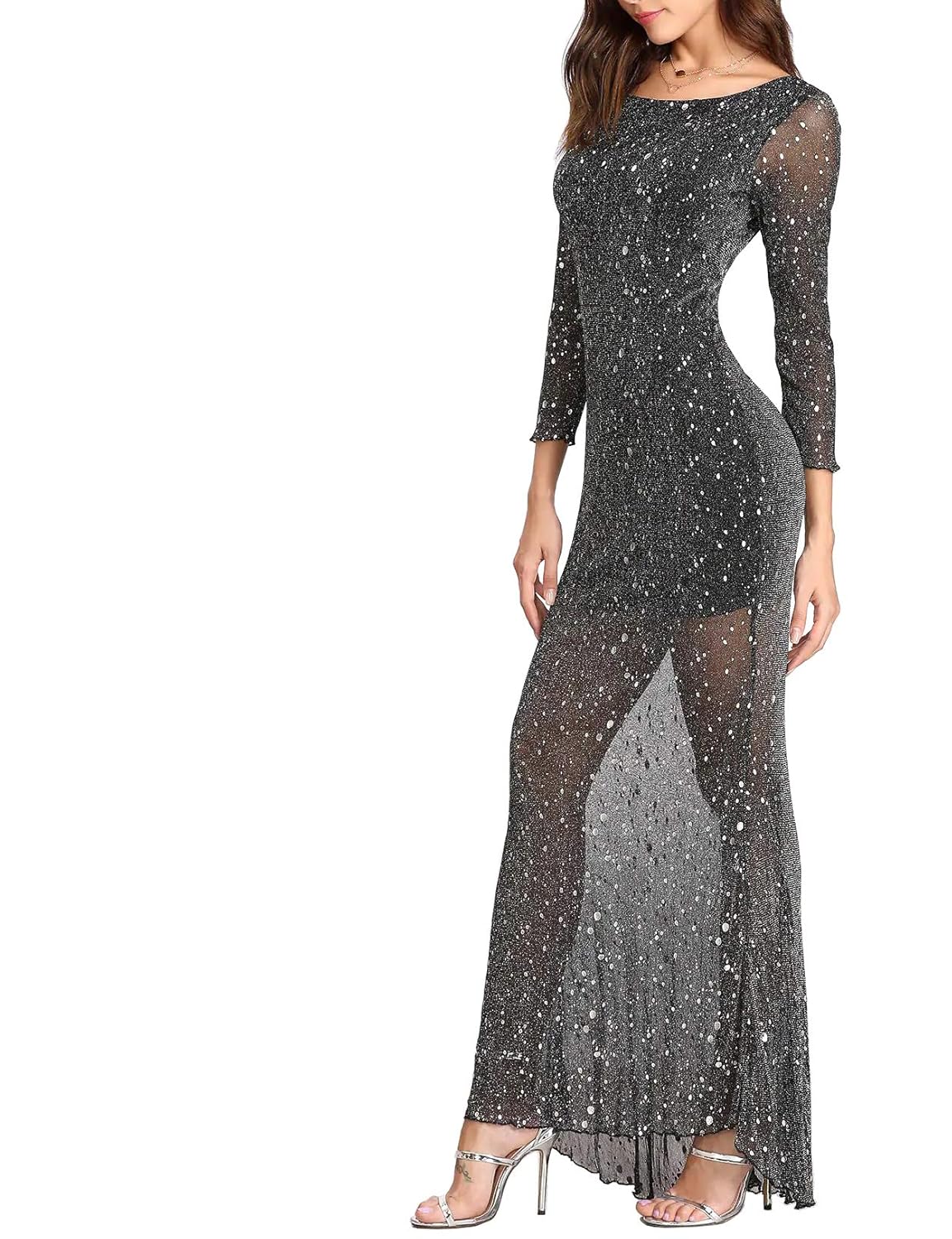 sparkly low back dress