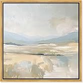 Art Remedy Whispering Valleys II Canvas Landscape Abstract, Gold Frame, 40" x 40"