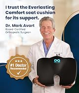 Everlasting Comfort Memory Foam Seat Cushion for Office Chair & Car – Large, view 7