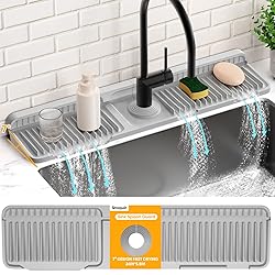Folding Faucet Mat for Kitchen Sink Splash
