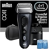 Braun Series 8 8560cc Electric Razor for Men, 4+1 Shaving Elements & Precision Long Hair Trimmer, 5in1 SmartCare Center, Close & Gentle Even on Dense Beards, Wet & Dry Electric Razor, 60min Runtime