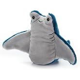 The Petting Zoo Manta Stingray Stuffed Animal, Nuggetz, Kids Gifts, 6 in | Manta Stingray Sealife Animals by Zoologee. Great Toys for Girls and Boys. Soft Plush Gifts for Kids
