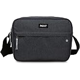 PackIt Freezable Zuma Can Cooler, Built with EcoFreeze Technology, Collapsible, Reusable, Zip Closure with Adjustable Shoulder Strap, Fits 15, 12 Oz Cans