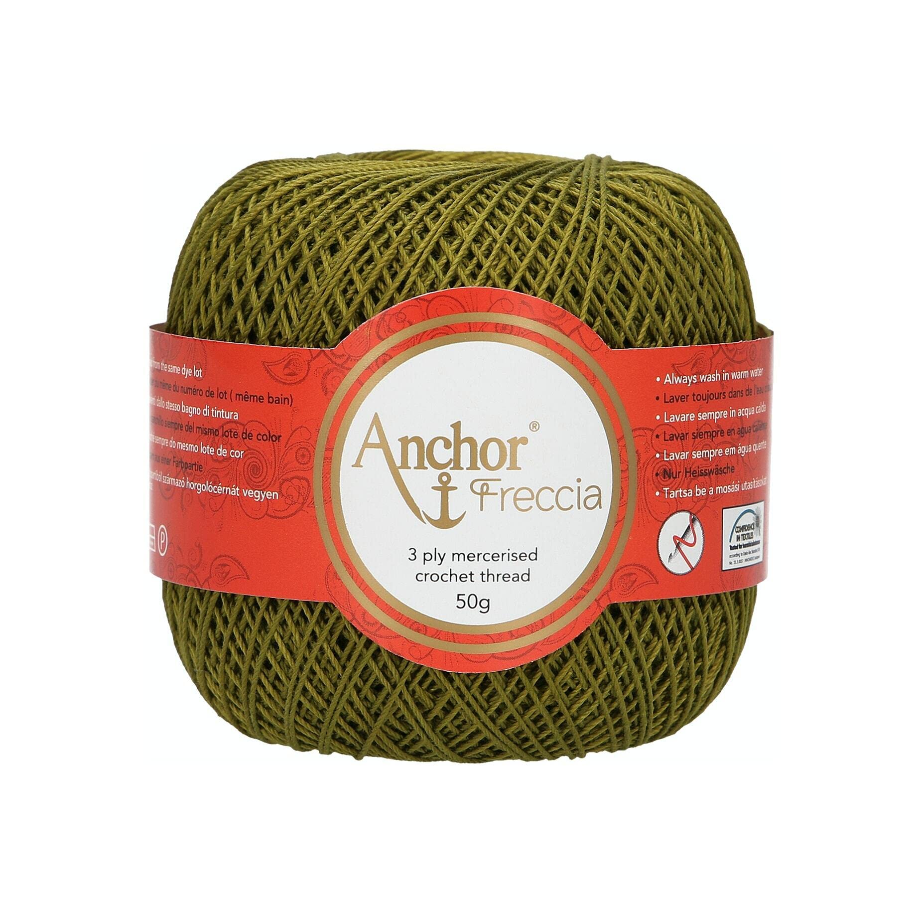 Anchor Crochet Yarns, 100% Cotton, 281, Thickness 12, 88