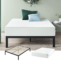 Zinus Set: 10 Inch Green Tea Memory Foam Mattress