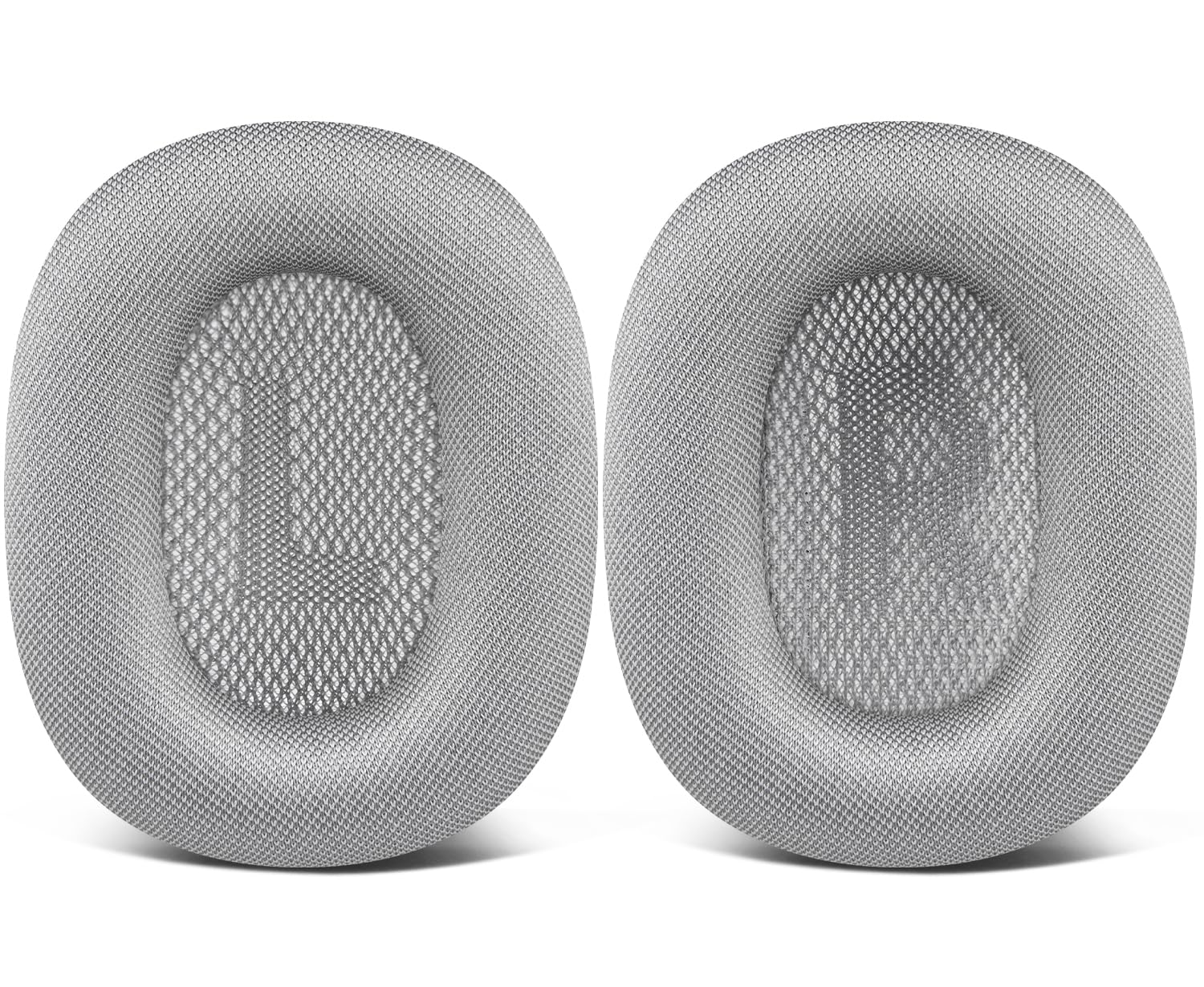 SOULWIT Replacement Earpads for Airpods Max Over-Ear Headphones, Ear Pads Cushions with Durable Mesh Fabric, Softer Foam - Silver