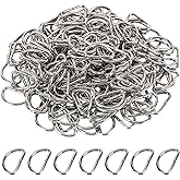BTYMS 150 Pieces Metal D Rings 3/4 Inch(20mm), Multi-Purpose Non Welded D Ring for Purse, Keychains Belts, Dog Collar, Buckle Strap Sewing Accessories