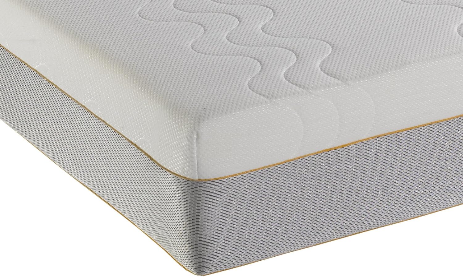 Dormeo Options Hybrid, Memory Foam and Pocket Sprung Mattress, Firmness Medium/Firm, Size Double, White, UK Double 135 x 190