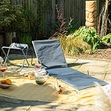 Harbour Housewares Folding Stool Grey Pack of 2 Canvas Seat Portable view 7