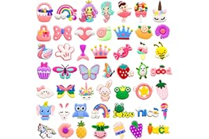 COIO 30 35 50PCS Shoe Charms for Crock Clogs Cute Cartoon Shoe Charms Lovely Shoe Decoration Pink Kawaii Shoe Accessory for Girls Boys Teens Women Men