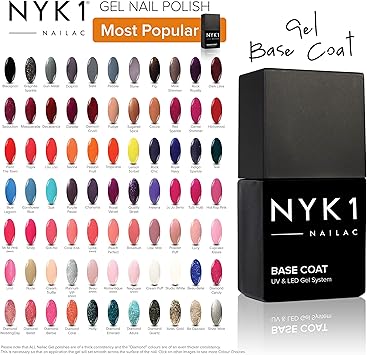 Nyk1 Vernis à Ongles Gel Polish Pour Lampe Uv O Led Shellac Nail Polish Vernis Semi Permanent De Couleur Pour Manucure Professionnel Avec Effet