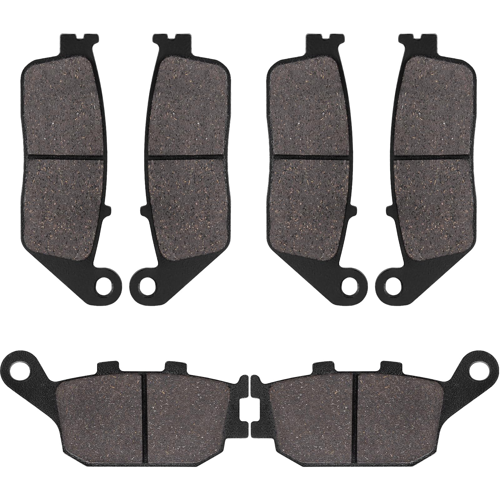 Photo 1 of SOLLON Front and Rear Brake Pads for Kawasaki 650 Z650 ER 650 2017-2020 Z750 ZR 750 2007-2011 KLE650 Versys 650 2016-2020 for Honda 600 CB600F Hornet 1998-2006 CB600 Hornet S 2000-2004 CB750 1992-2002