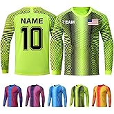 ORYG Kids Goalkeeper Jersey Custom Padded Goalie Shirt Personalized Soccer Keeper Uniform for Men Youth with Name Number Logo