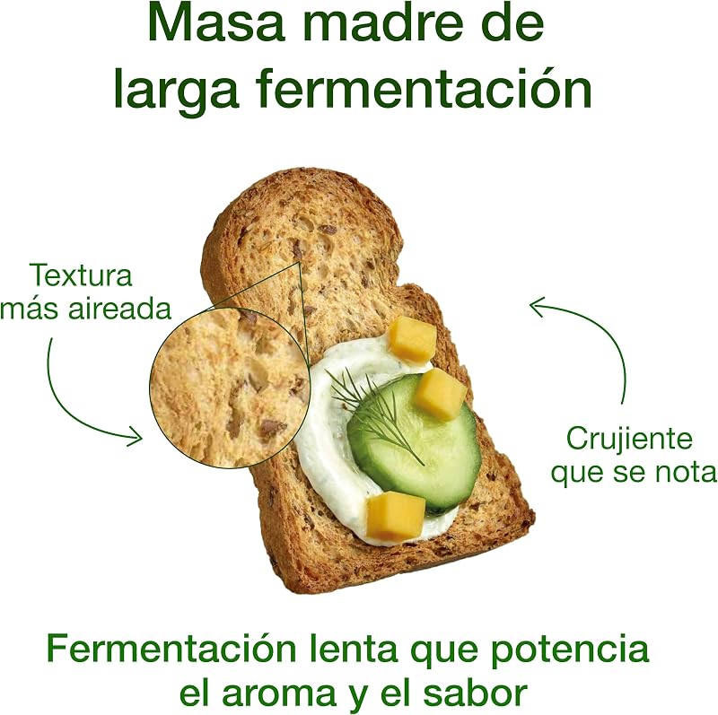 - Dextrín – Tostadas de Pan 100% Integral, Alto en Fibra, Sin Azúcares Añadidos, Vegano – 300 g (Lino)