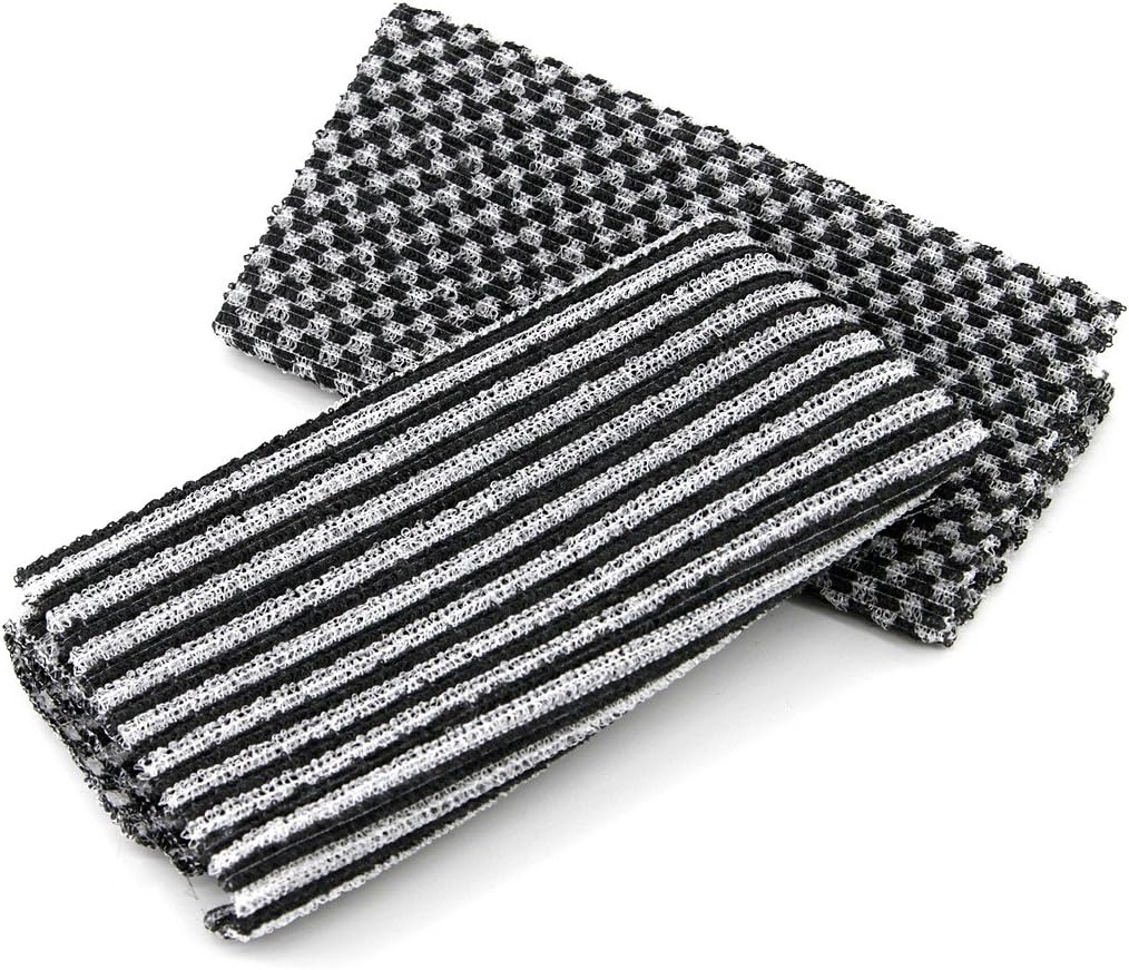 (Set of 2) COARSE/ROUGH Charcoal Exfoliating back scrubbers, bath shower scrubbing towels, wash cloth. Made in TAIWAN